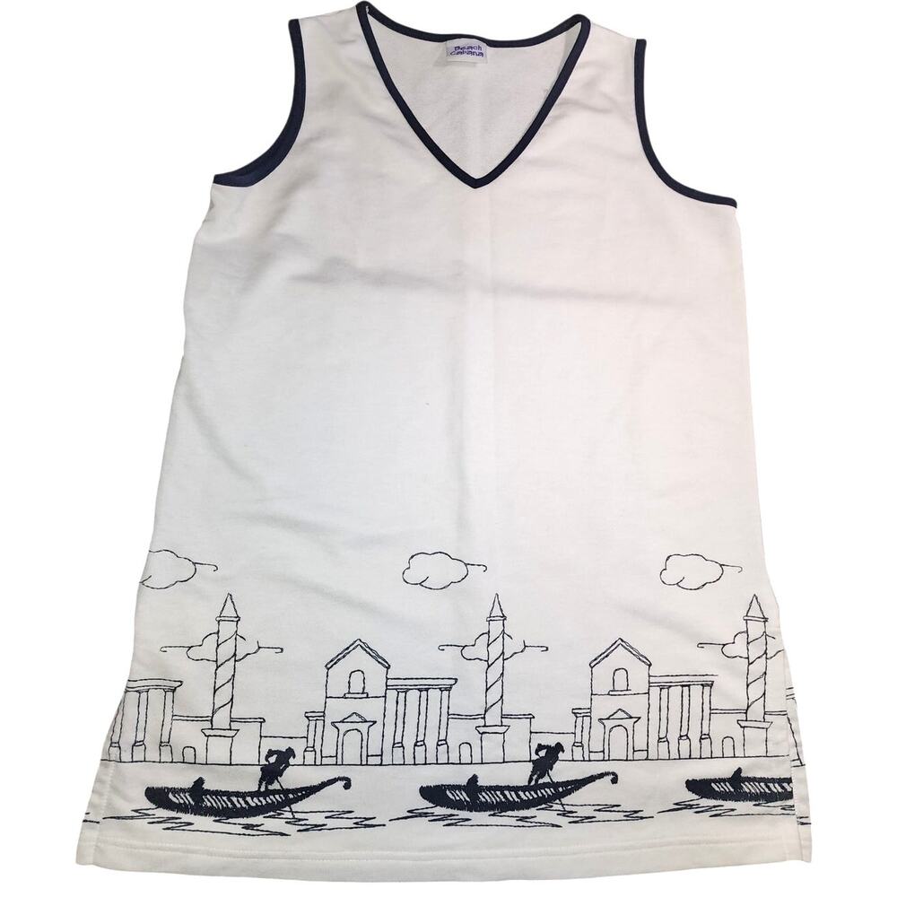Beach Cabana Venice Italy gondolas buildings Beachy Swim Cover Up
